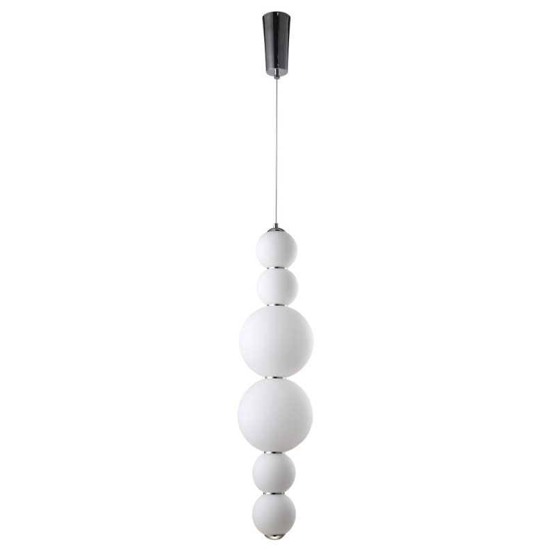 Подвесной светодиодный светильник Crystal Lux Desi SP6 Chrome/White