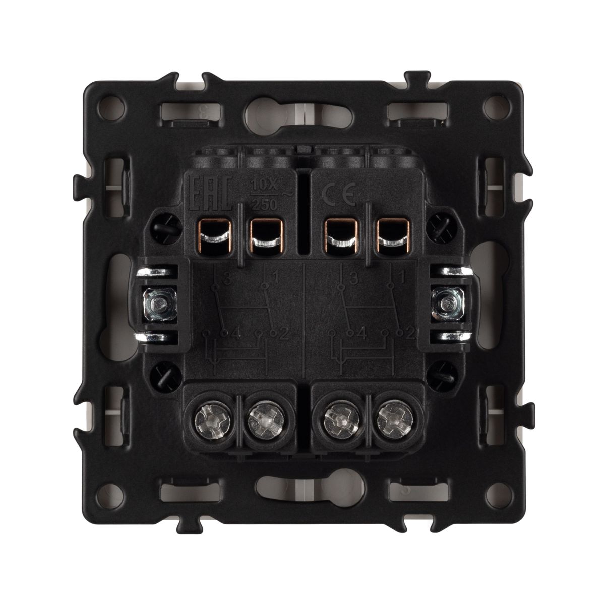 Выключатель перекрёстный 2 кл софт-тач кашемир Arlight SWT-MKX2-SFPL-CA (250V, 10A) 061791(1)