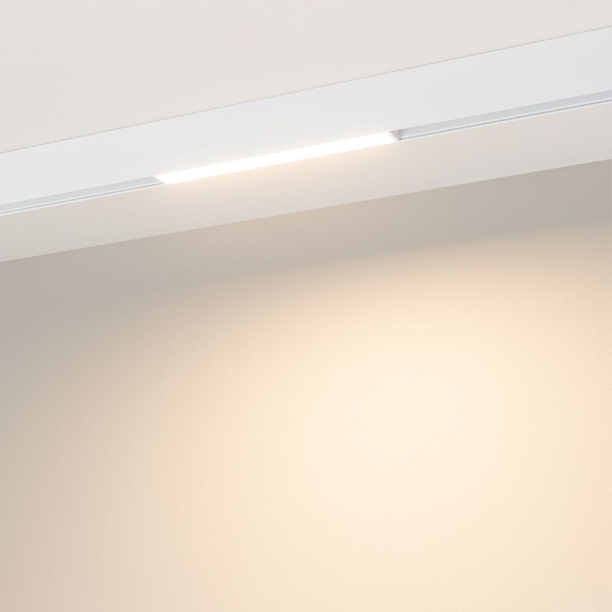 Трековый магнитный светильник Arlight MAG-ORIENT-FLAT-L235-12W Day4000 (WH, 80 deg, 48V) 046869