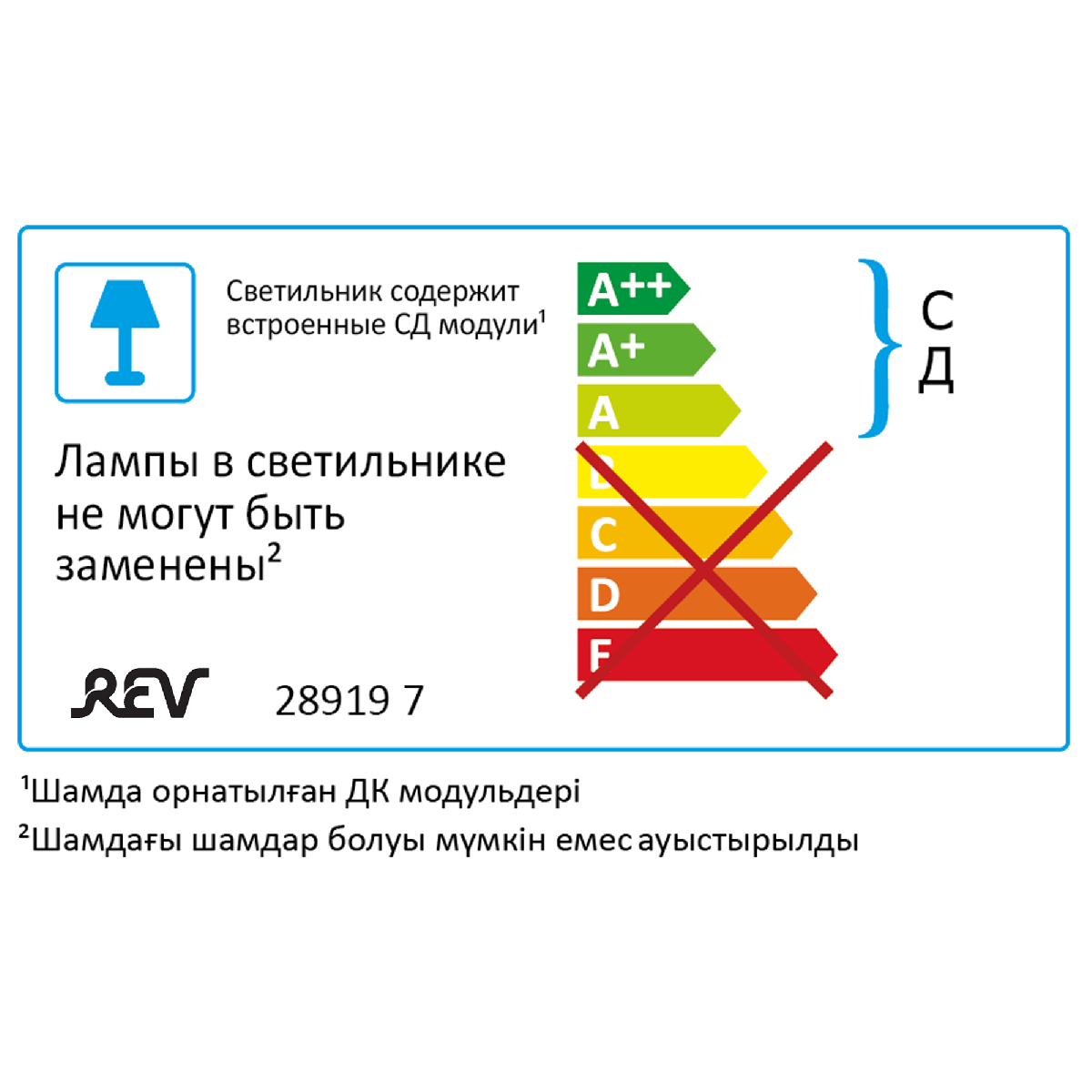 Настенно-потолочный светильник REV Round 28919 7