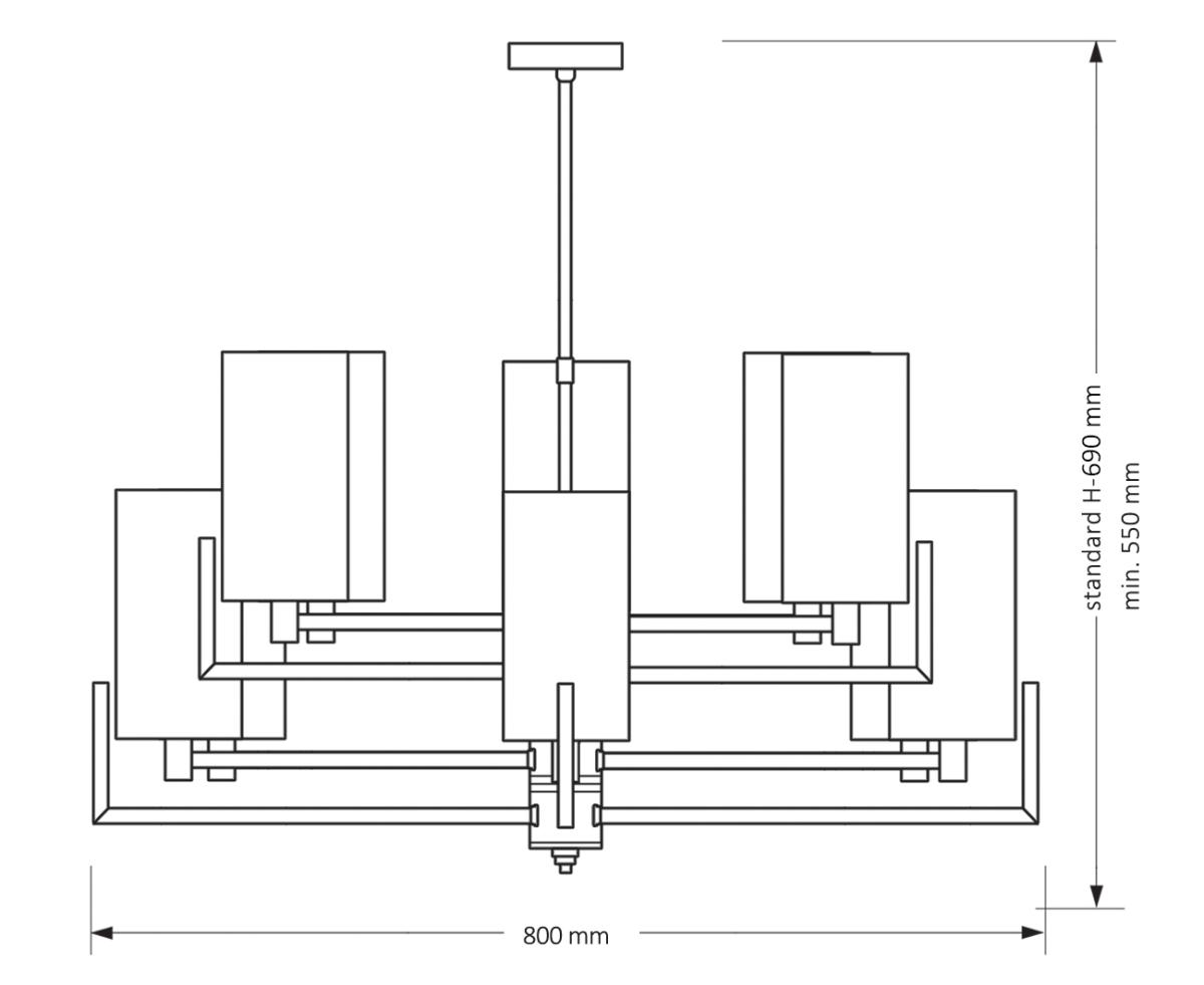 Люстра на штанге Kutek Mood Nemi NEM-ZW-10 (T)