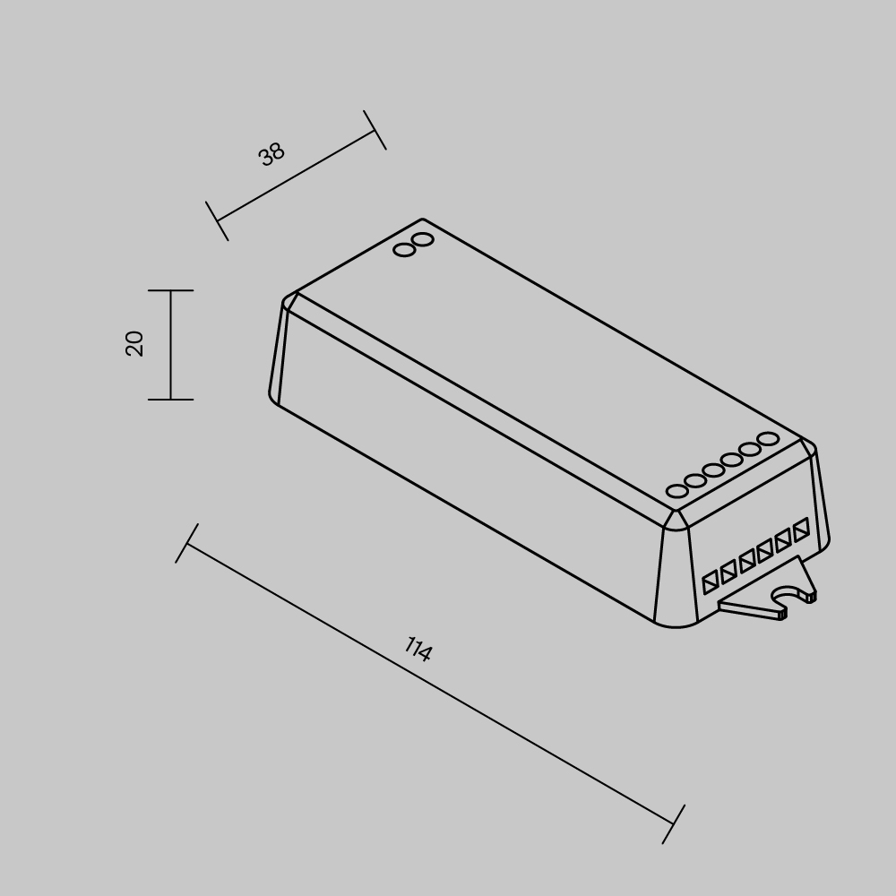 Wi-Fi контроллер для светодиодной ленты RGB MIX 12-24В Maytoni Lighting control 742001