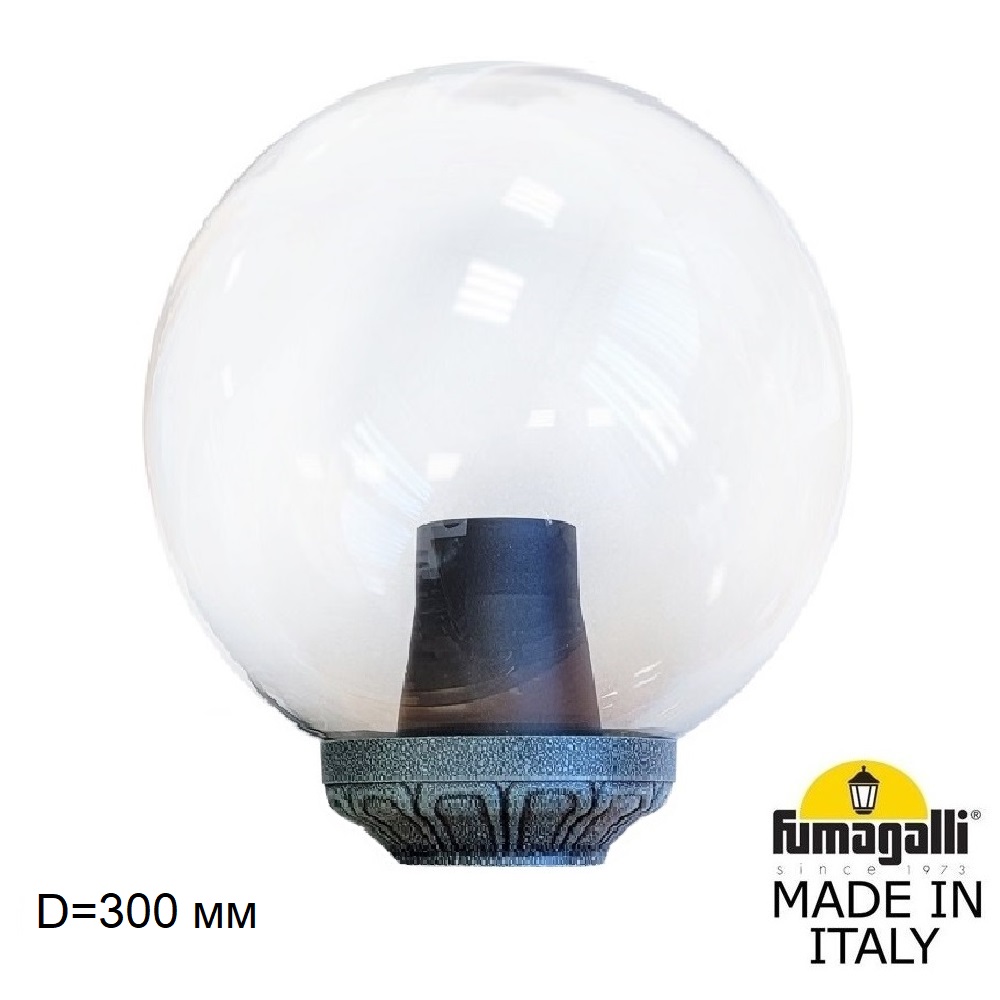 Уличный консольный светильник шар Fumagalli Globe G30.B30.000.VXF1R