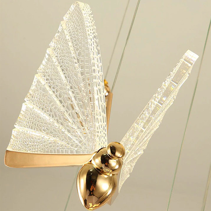 Подвесной светильник Delight Collection Butterfly OM8201008-7 rose gold