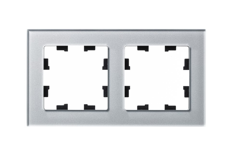 Рамка 2-ая Systeme Electric AtlasDesign Nature Стекло алюминий ATN320302