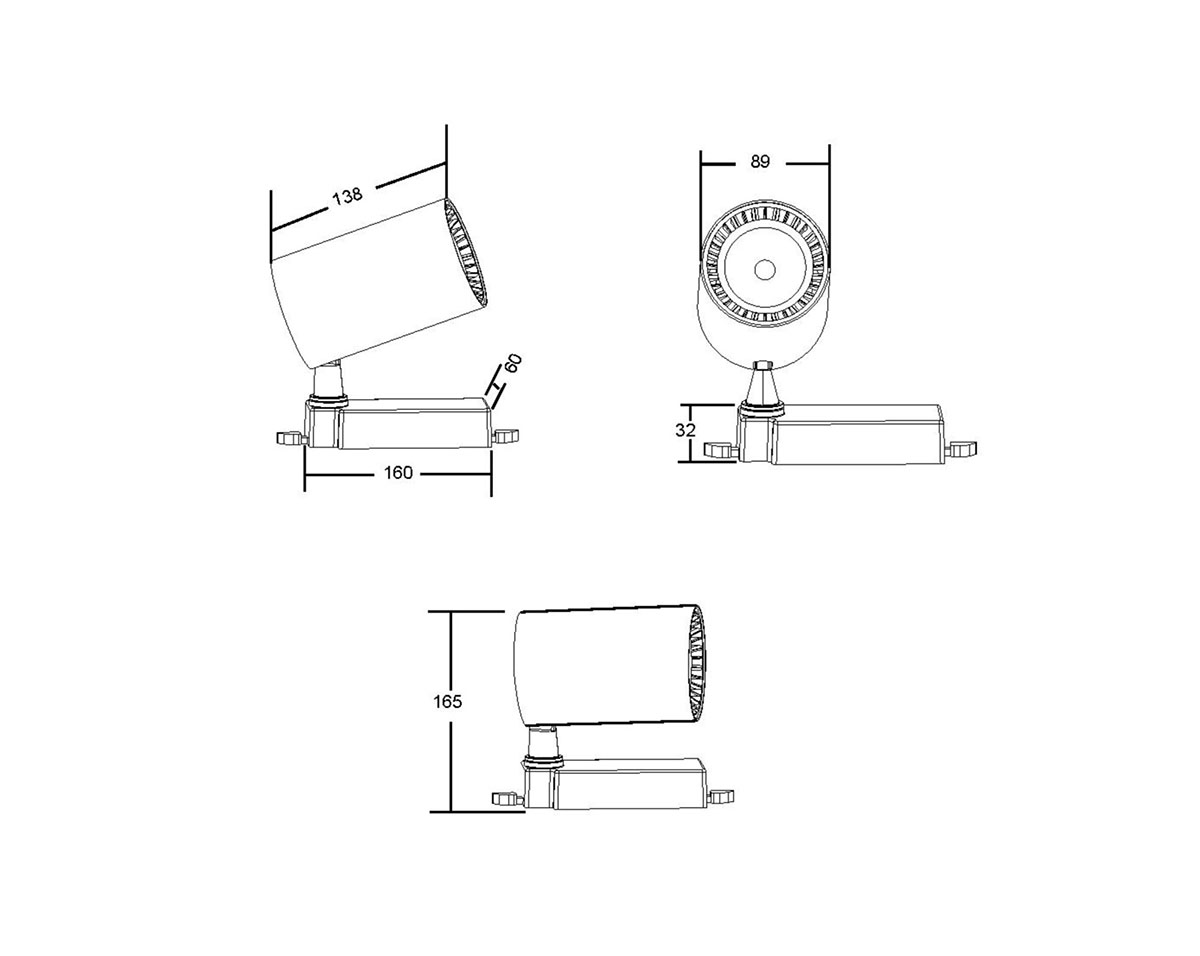 Трековый светильник Maytoni Technical Vuoro TR029-3-30W4K-W