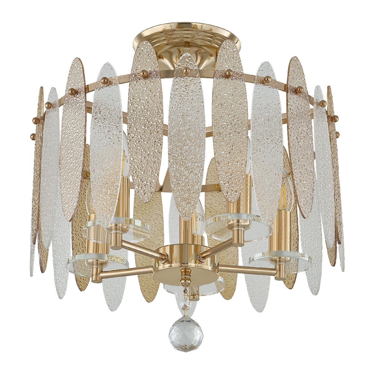 Потолочный светильник цилиндрический цилиндр Arte Milano Sorrento 373309/5/80/380 GD