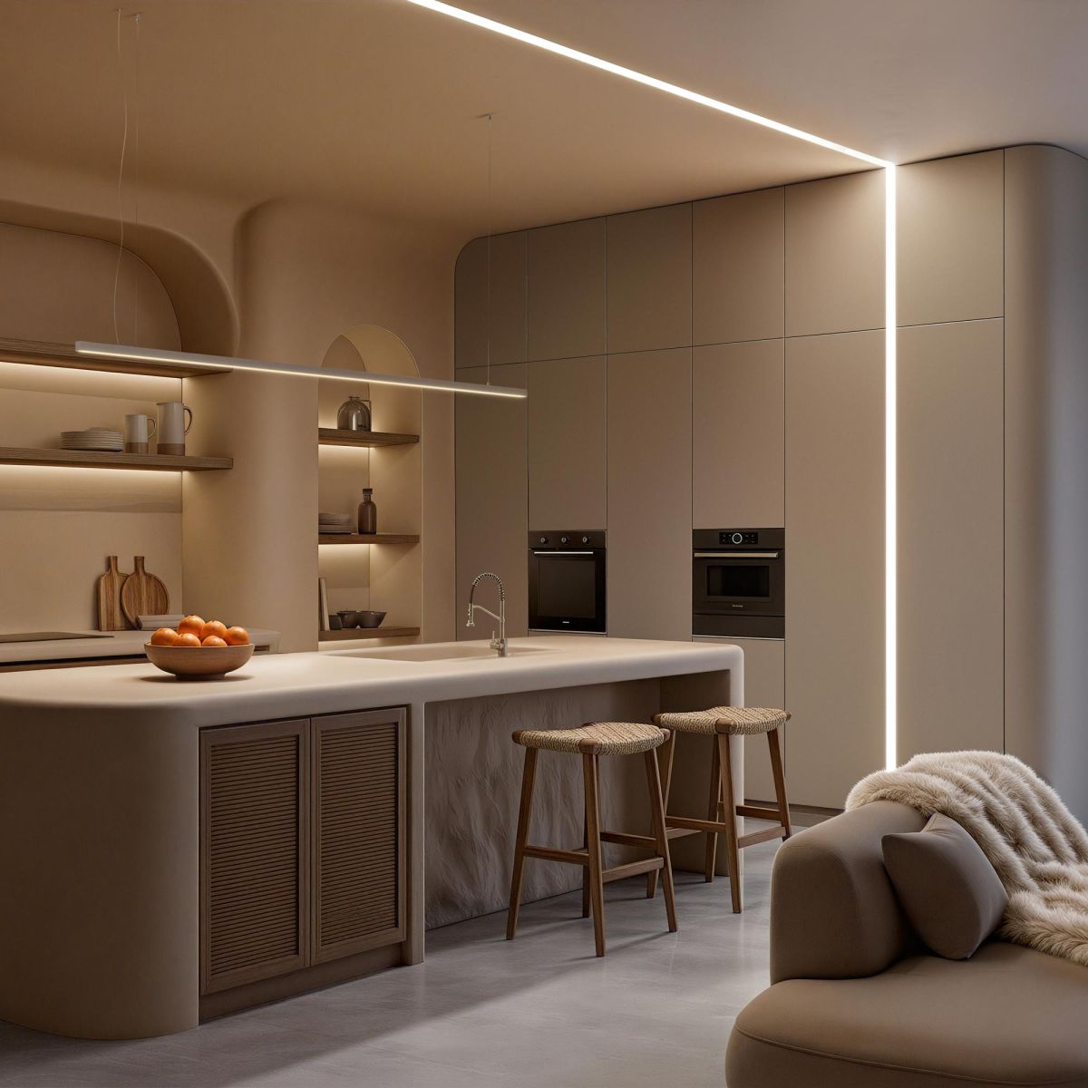 Профиль Arlight LINE-2525-2000 ANOD (Алюминий) 053804