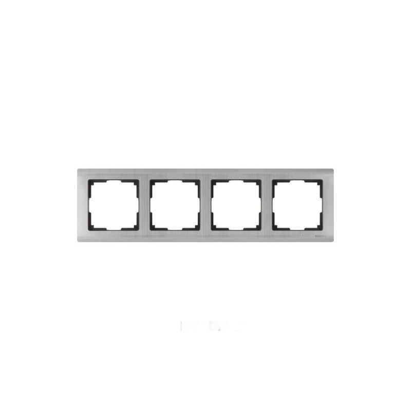 Рамка Werkel Metallic на 4 поста глянцевый никель WL02-Frame-04 4690389045936