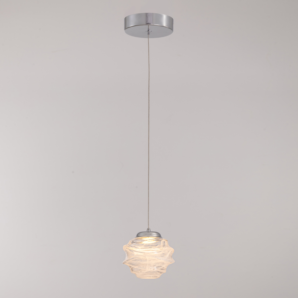 Подвесной дизайнерский светильник Delight Collection MD25030003-1A chrome/clear
