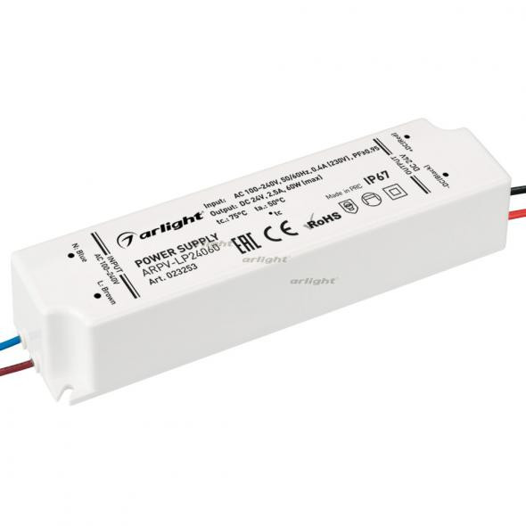 Блок питания Arlight ARPV-LP24060-PFC (24V, 2.5A, 60W) 023253