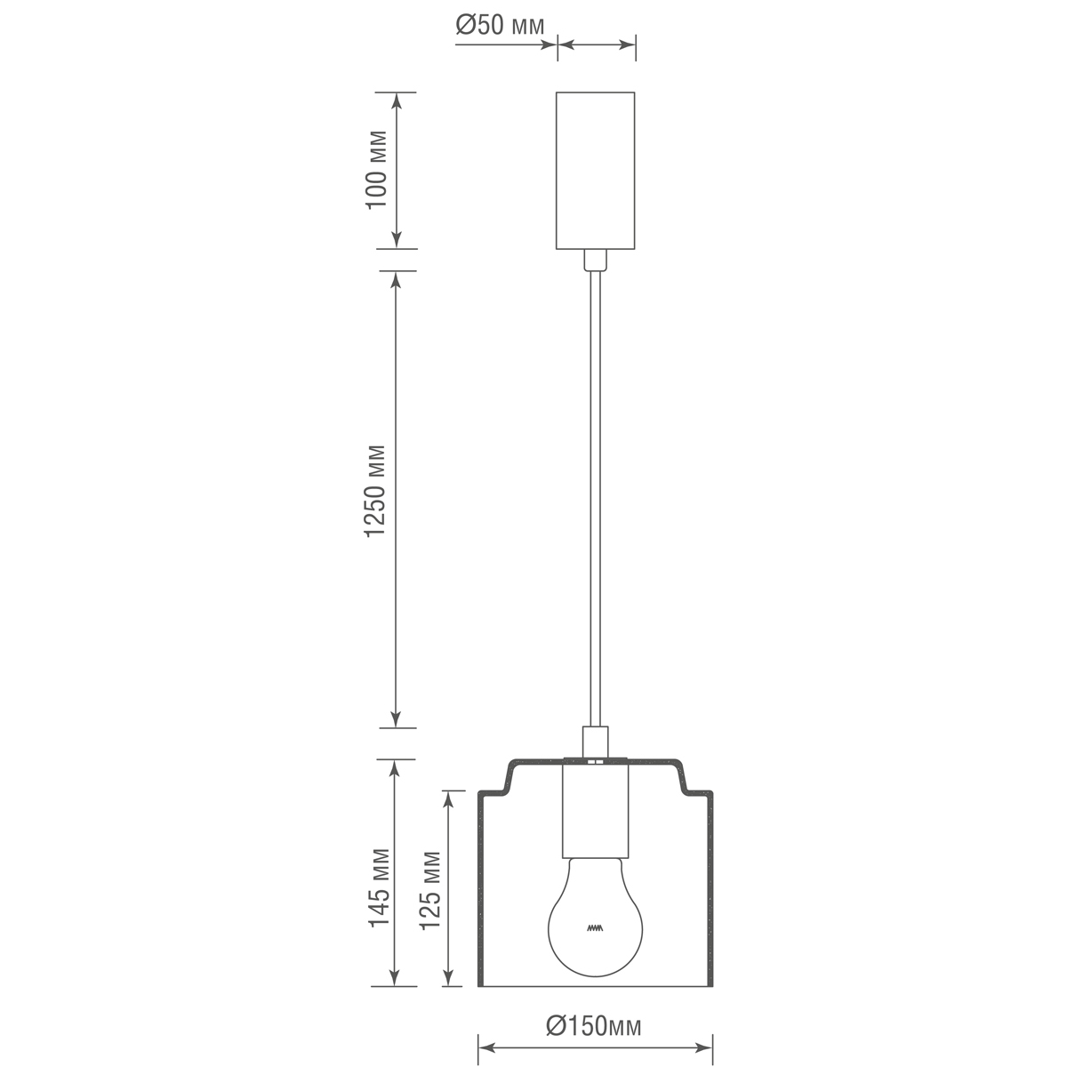 Подвесной светильник Donolux Eleganza S111056.1Smoky