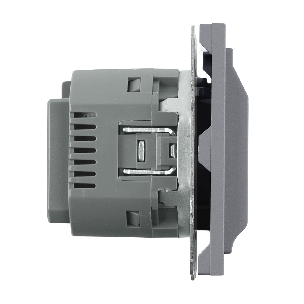 Выключатель карточный Stekker Эмили RSW40-5114-10 платиново-серый, soft touch 50699