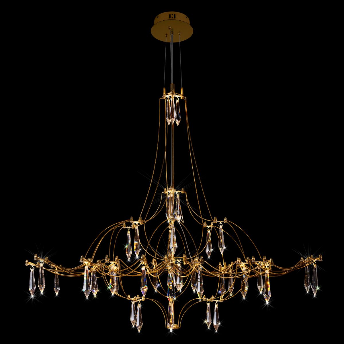 Подвесная led люстра Loft IT Mira 10588/800 Gold Asfour