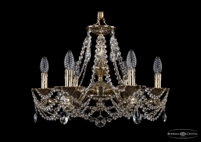 Подвесная люстра Bohemia Ivele Crystal 1710/6/160/C/GB