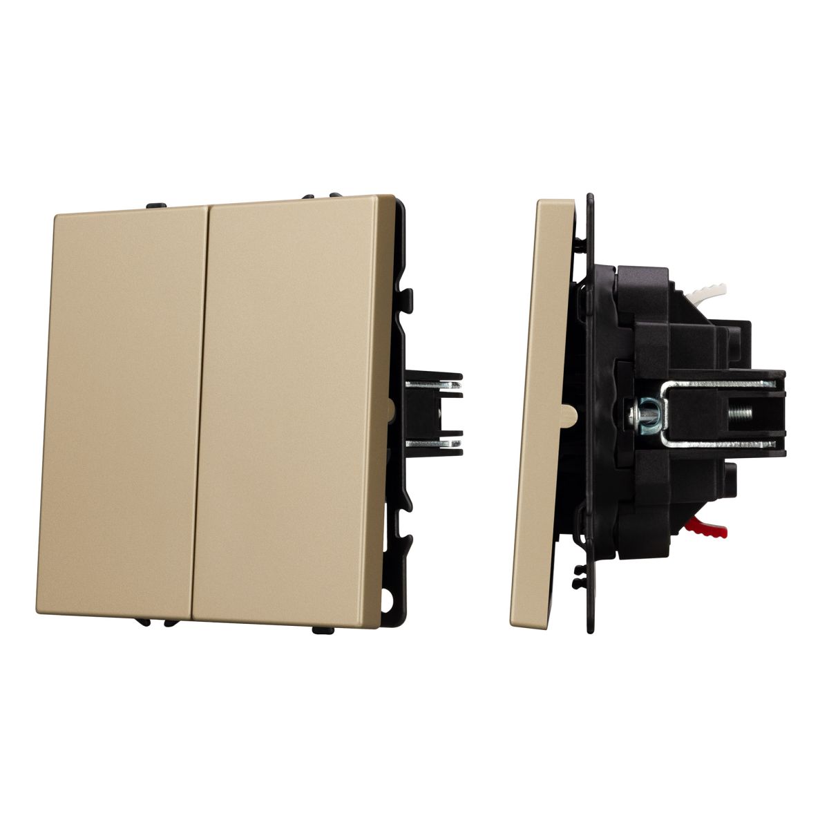 Выключатель 2 кл софт-тач золотой песок Arlight SWT-MK02-SFPL-GD (250V, 10A) 054253(1)