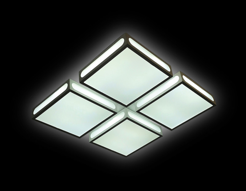 Накладная люстра Ambrella Light FS1888 WH/SD 144W 4200K D520*520