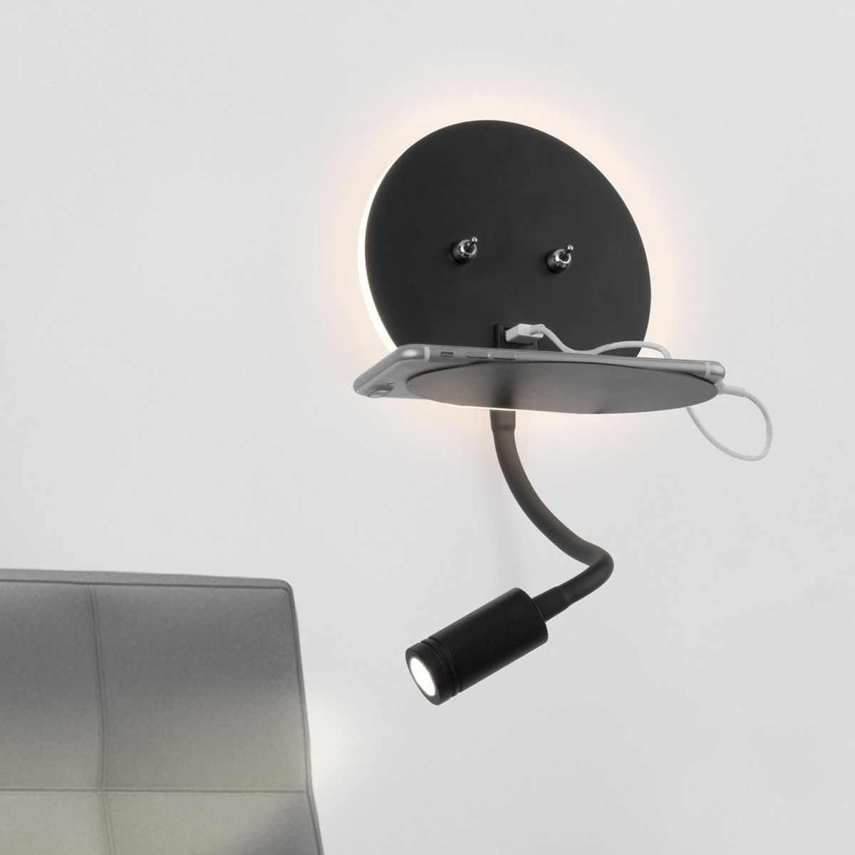 Бра Elektrostandard Lungo LED черный MRL LED 1017 4690389149948