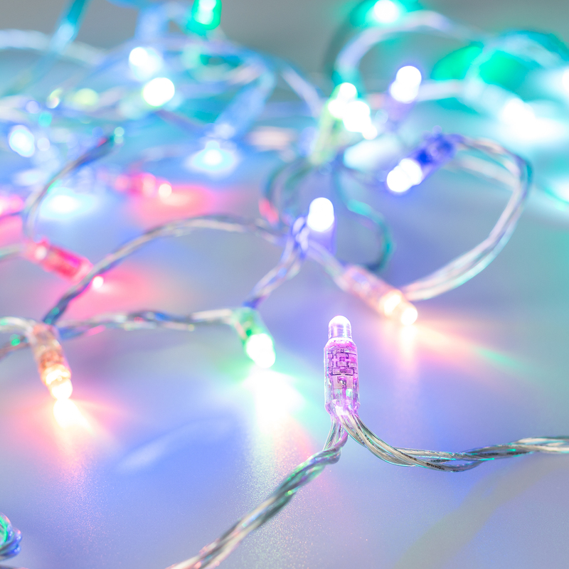 Светодиодная гирлянда Arlight ARD-String-Classic-6000-Clear-40LED-Live RGB-SPI 028806