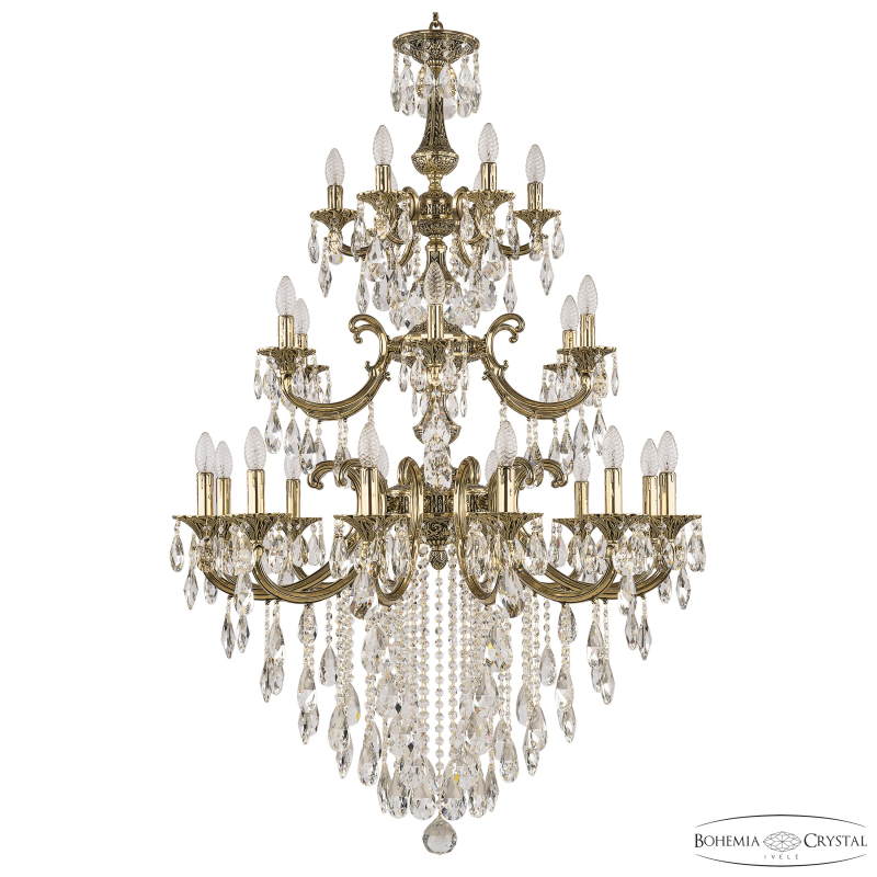 Подвесная люстра Bohemia Ivele Crystal Verona 72109/12+6+6/300/3d B GB