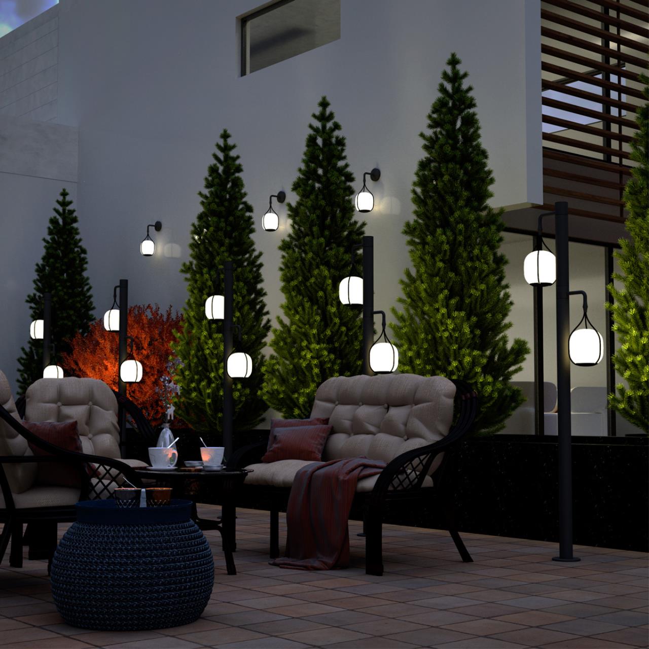 Ландшафтный настенный светильник Novotech Roca 358581