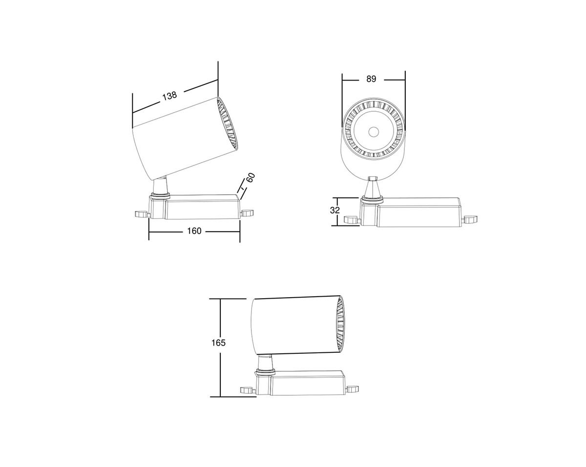 Трековый светильник Maytoni Technical Vuoro TR029-3-20W3K-W