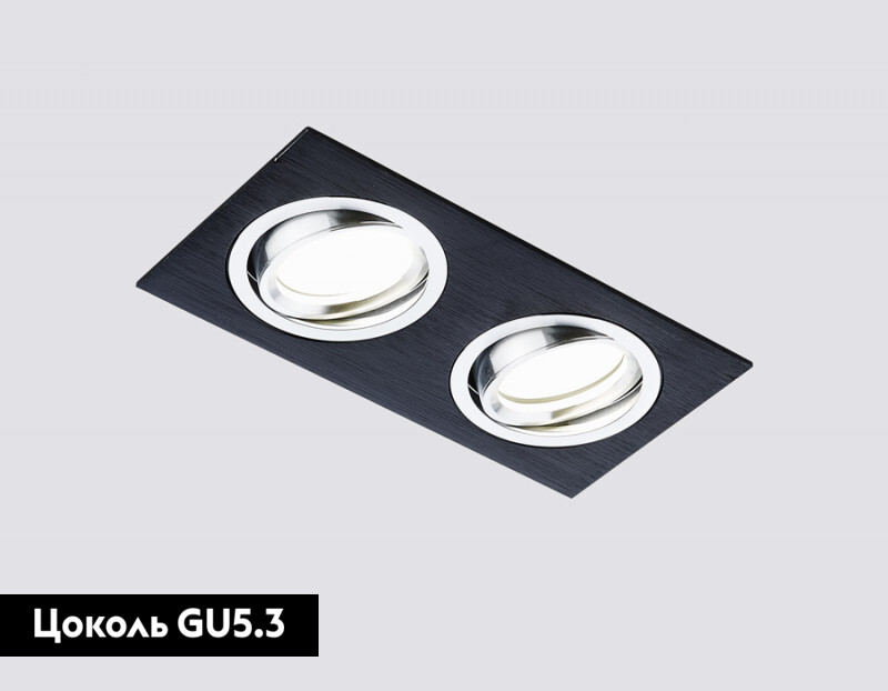 Встраиваемый светильник Ambrella Light Standard Spot A601/2 BK