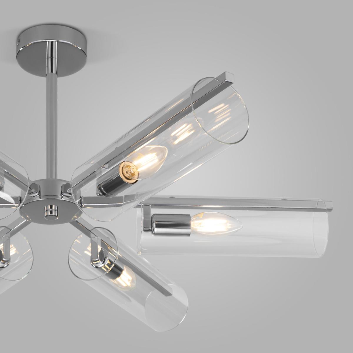 Люстра на штанге Eurosvet Trompeta 70144/6 хром a060900