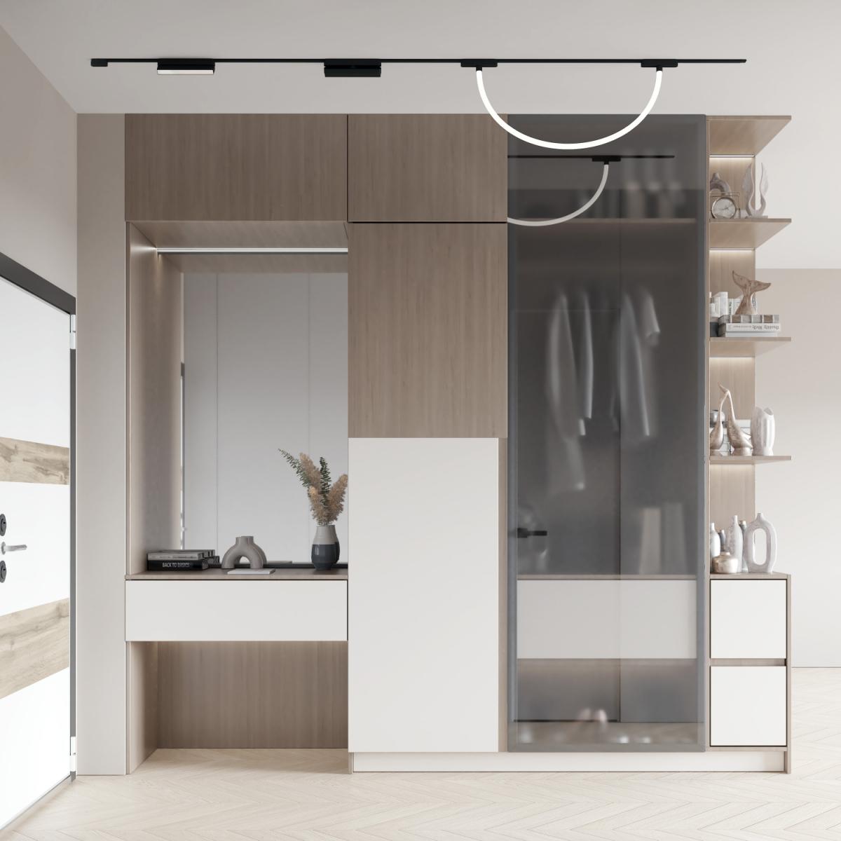 Трековый магнитный однофазный светильник Denkirs Air ray DK5327-BK