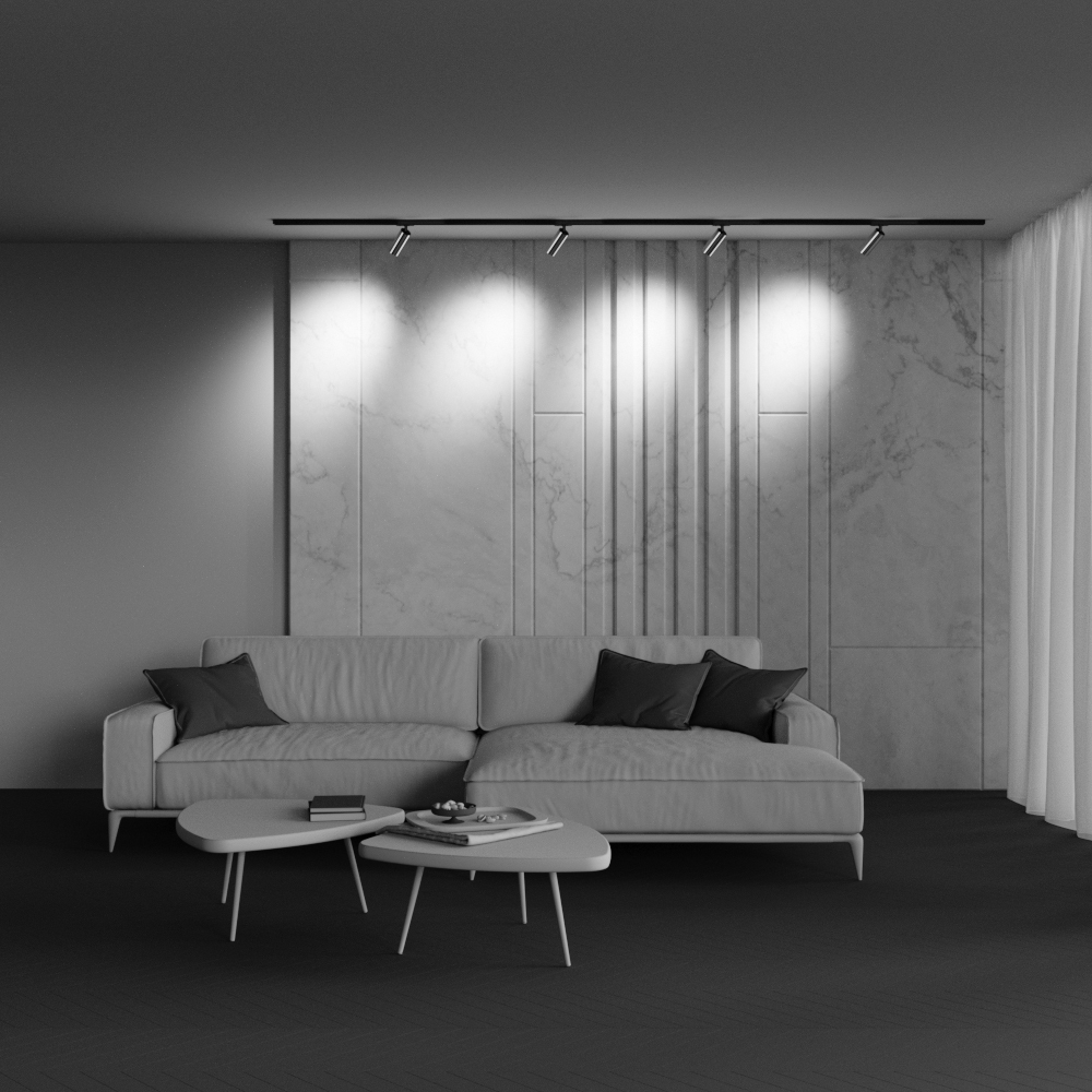 Трековый однофазный светильник Maytoni Focus Led TR021-1-12W3K-W-BBS