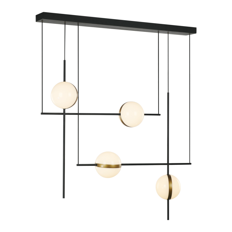 Подвесная люстра шар Delight Collection MD2062-4B black/brass