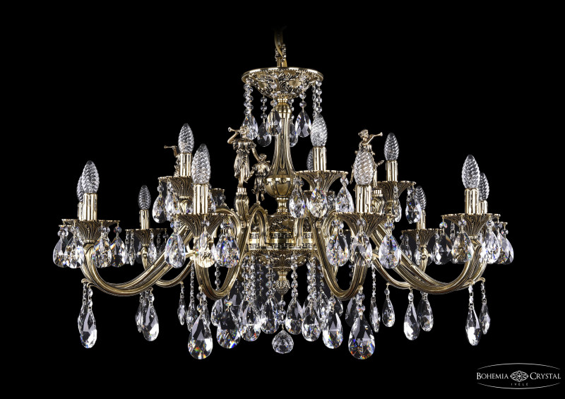 Подвесная люстра Bohemia Ivele Crystal 1703/12+4/360/A/GB/Girl