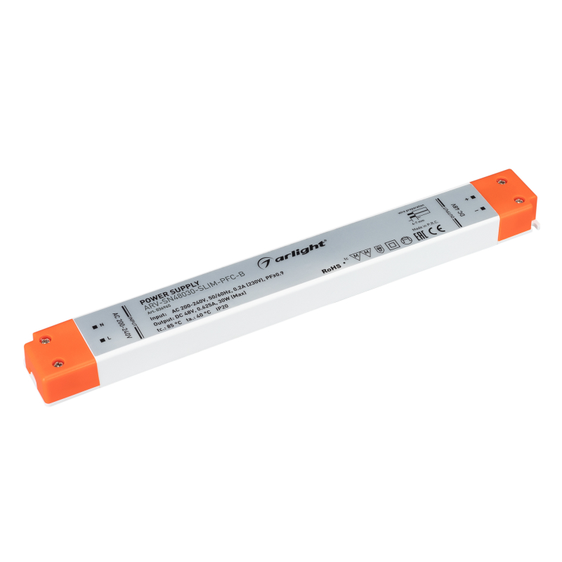 Блок питания Arlight ARV-SN48030-Slim-PFC-B (48V, 0.63A, 30W) 036965