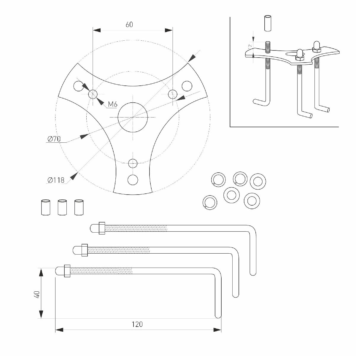 Ландшафтный светильник Arlight LGD-STEM-BOLL-H500-10W Warm3000 (BK, 185 deg, 230V) 046612