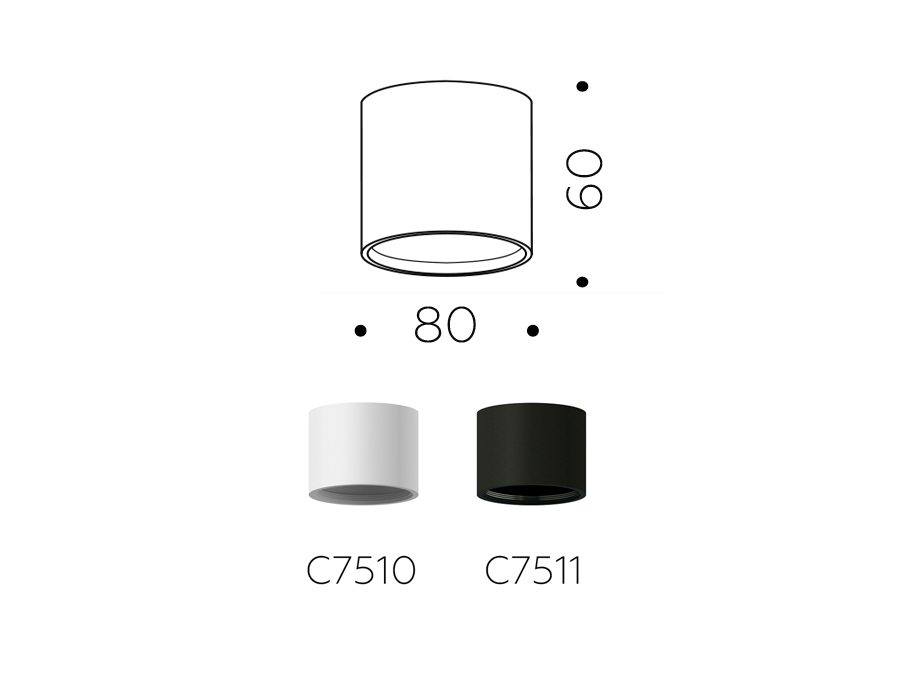 Корпус светильника накладной Ambrella Light DIY Spot C7510