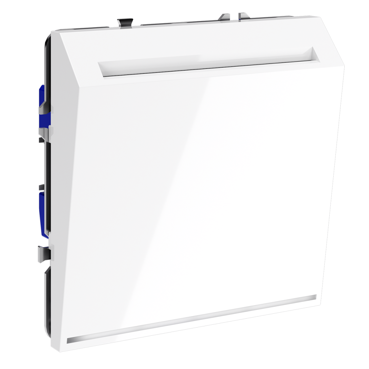 Выключатель встраиваемый Voltum S70 карточный 16А, (белый глянцевый) VLS010701