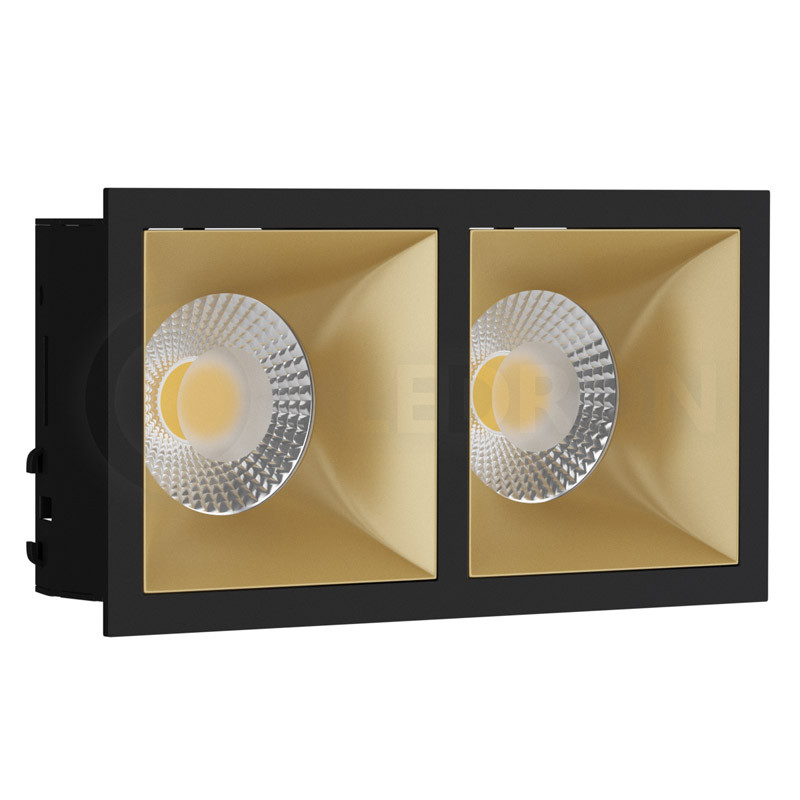 Встраиваемый светильник LeDron RISE KIT 2 Black/Gold 00000014646