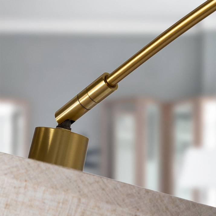 Торшер медный Arte Lamp Paolo A4060PN-1PB