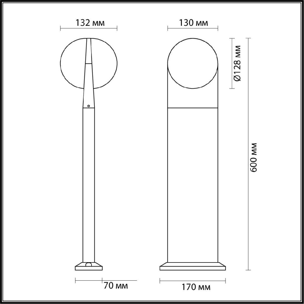 Ландшафтный светильник Odeon Light Tilda 6652/12GL