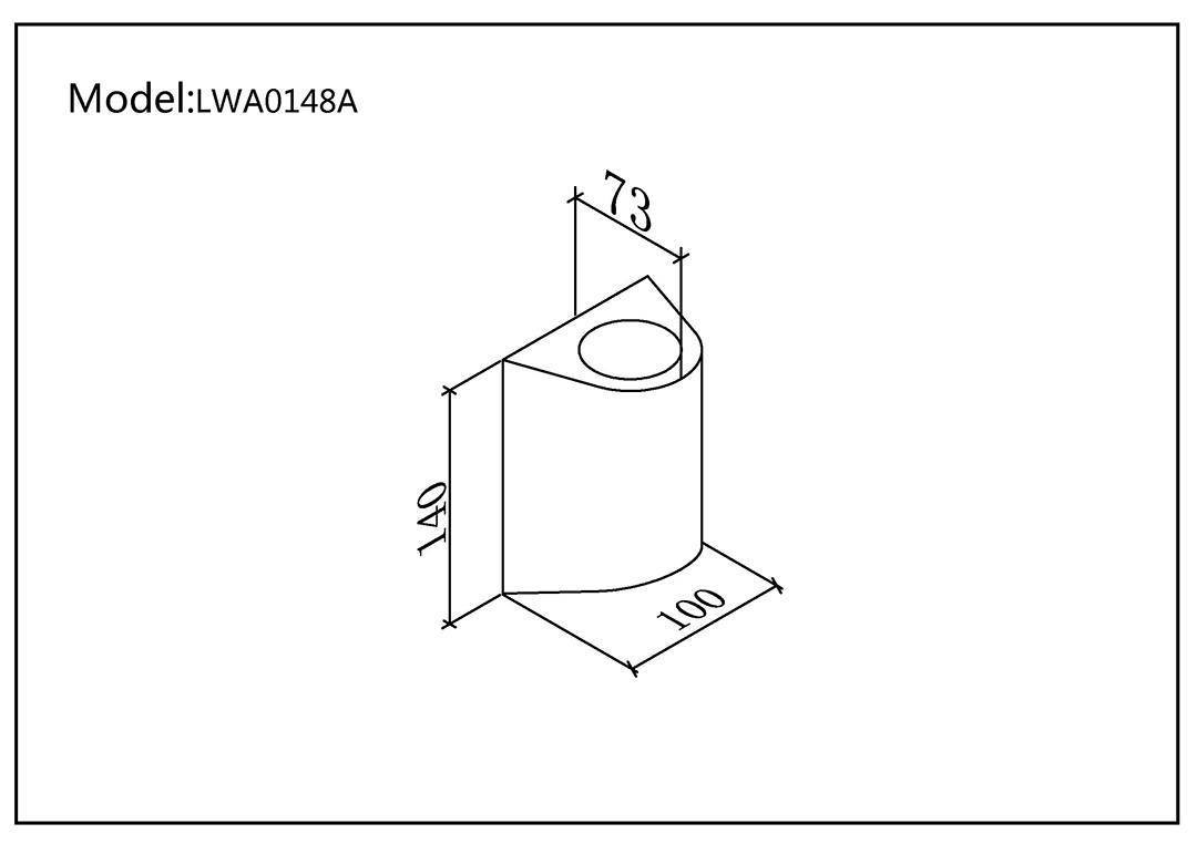 Уличный настенный светильник DesignLed LW-A0148A-BL-WW 002803