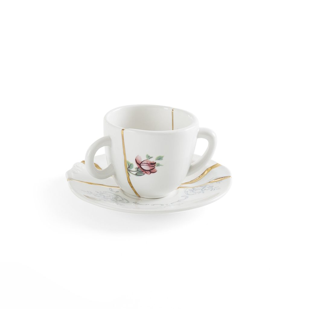 Блюдце с чашкой Seletti Kintsugi 9641