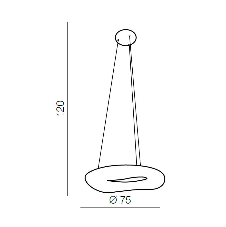 Подвесной светильник Azzardo Donut Pendant 75 CCT AZ2674