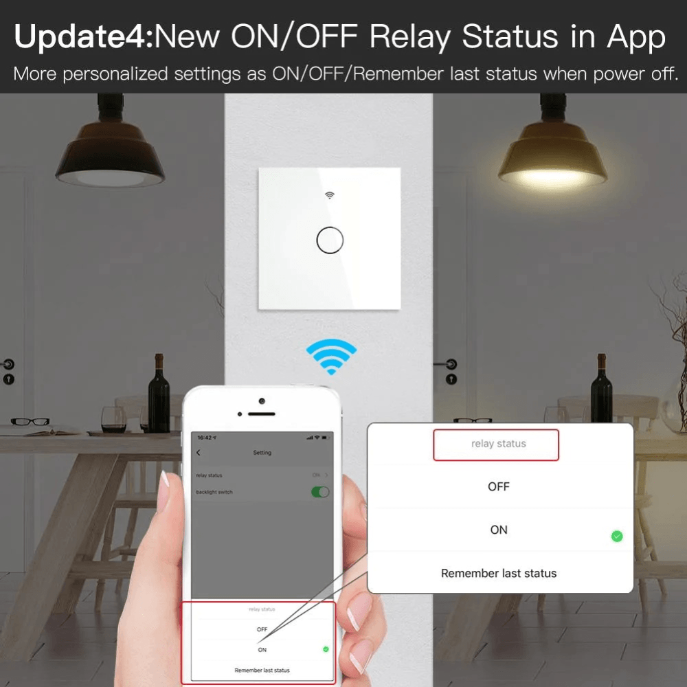 Выключатель Moes Gang Smart Switch Sensor w/o grounding 100-240 В ZS-EU3