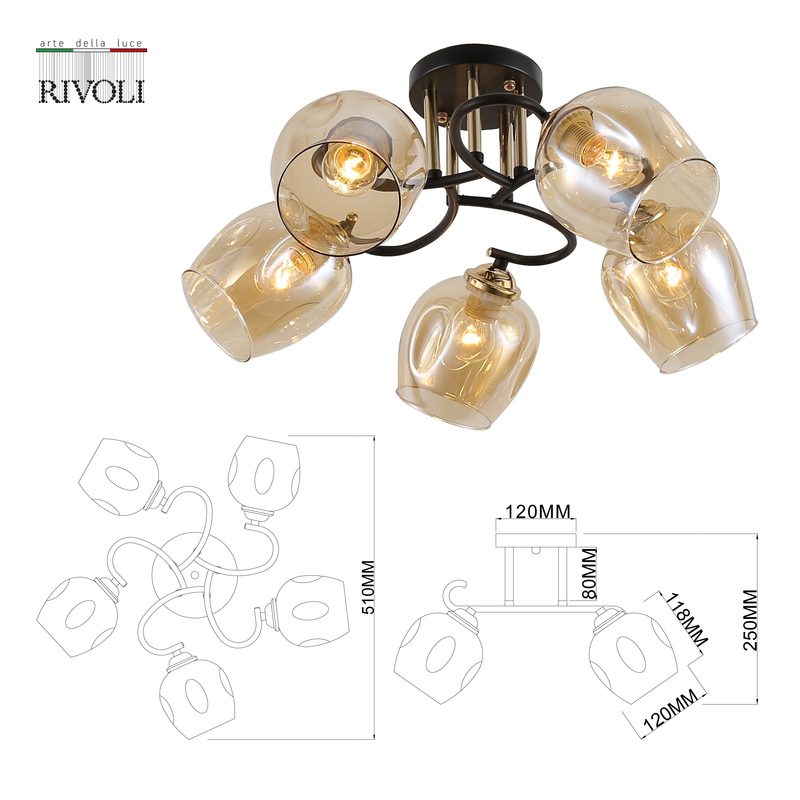 Потолочная люстра Rivoli Fernanda 9132-305 Б0054748