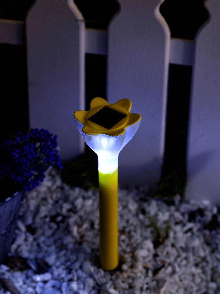 Светильник на солнечных батареях (10625) Uniel Promo USL-C-419/PT305 Yellow Crocus