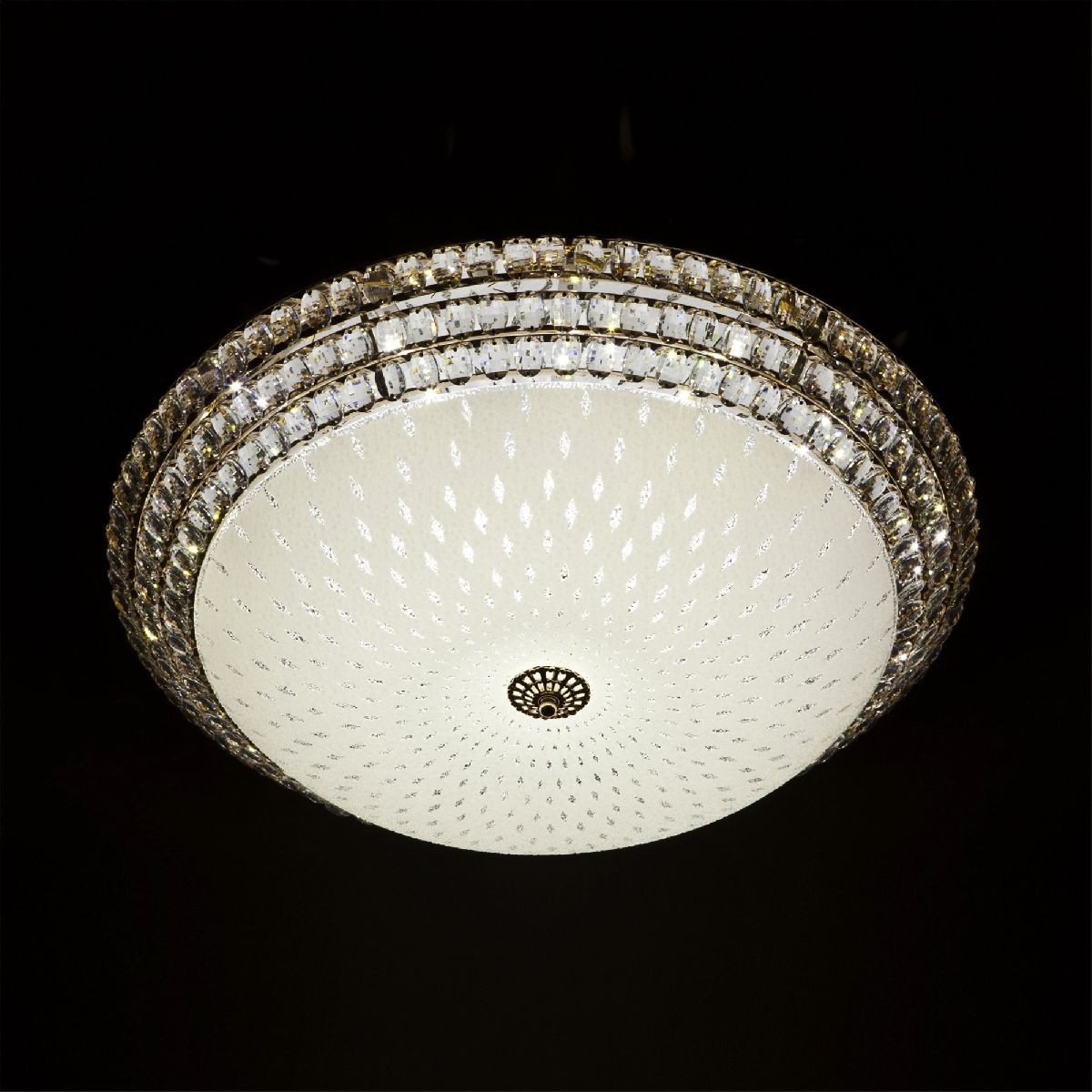 Потолочный светильник стеклянный LED4U 1150-750 GD