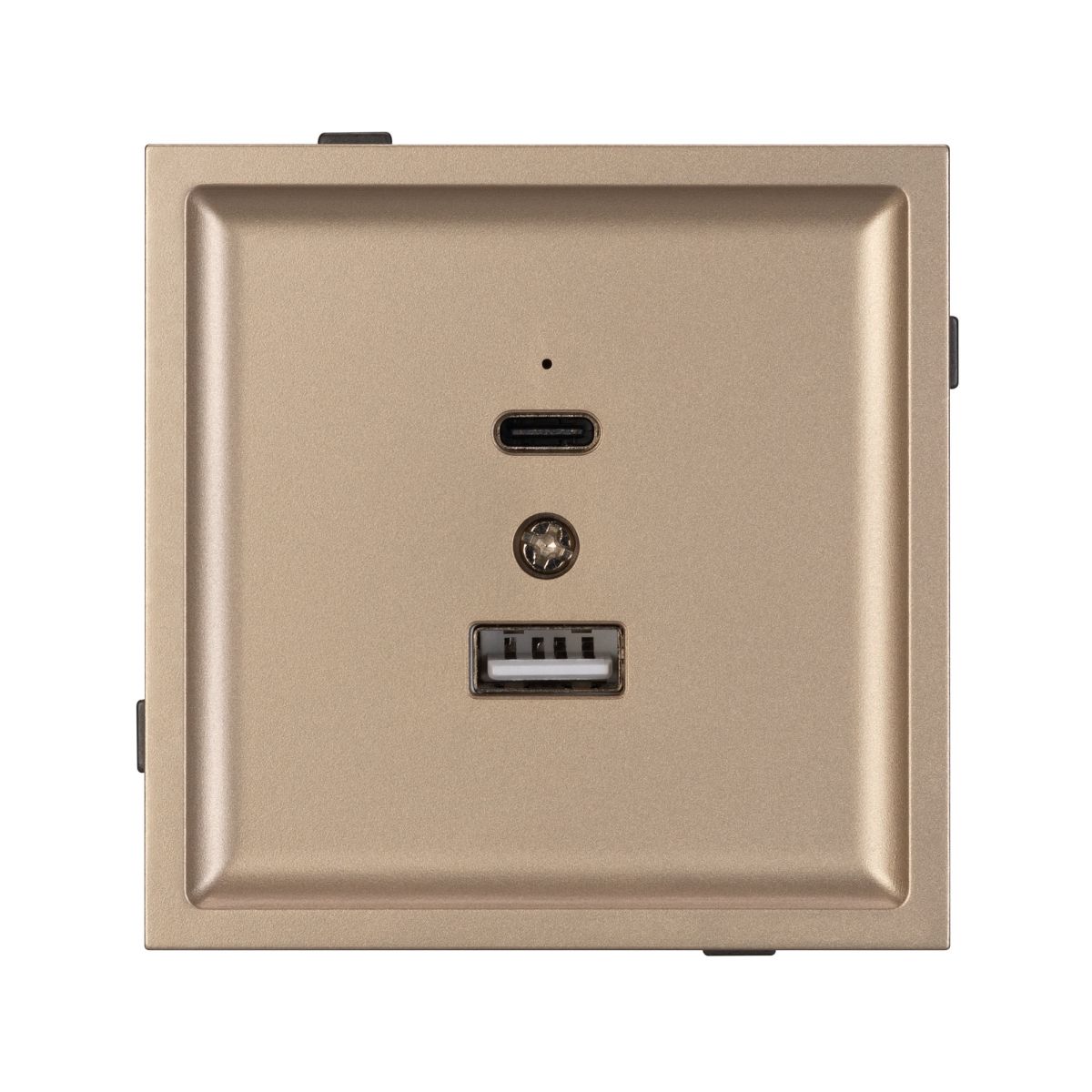 Механизм USB розетки Arlight SCT-TENDO-MUAC-PL-GD (5V, 3A, QC3) 054097