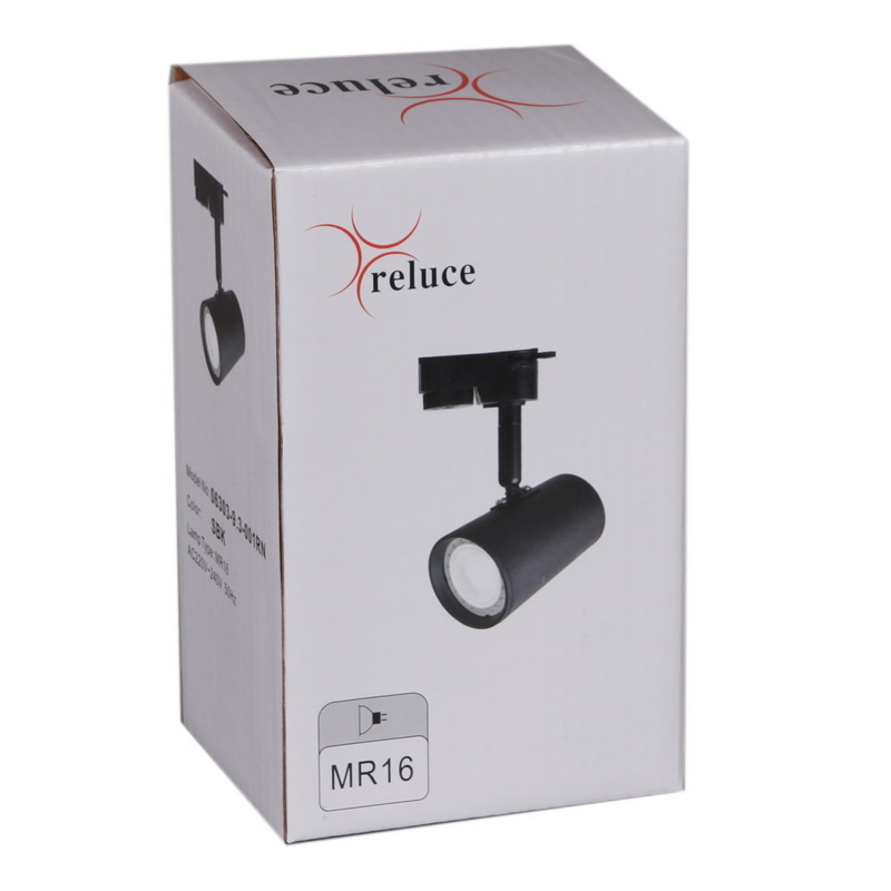 Трековый однофазный светильник Reluce 06303-9.3-001RN MR16 BK(SBK)
