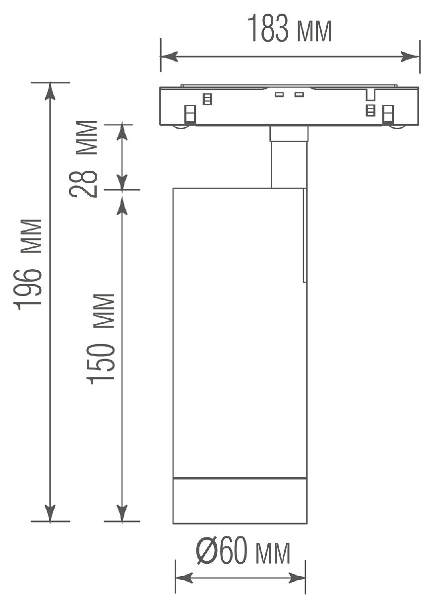 Трековый светильник Donolux Alpha DL20295TW20WTuya