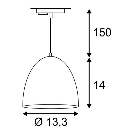 Трековый светильник SLV 1Phase-Track Para Cone 14 143991